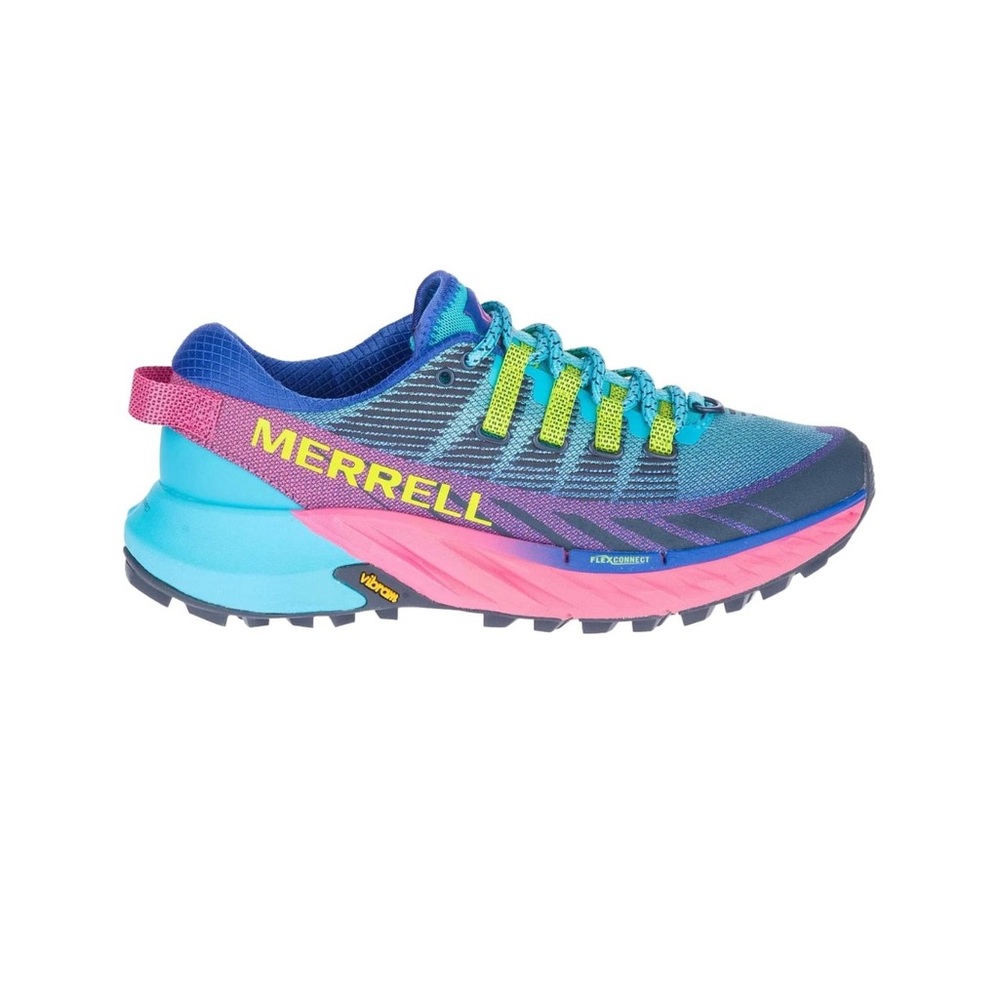 Merrell Agility Peak - NEW - trail running shoes - size 7.5 / EU 38, blue pink